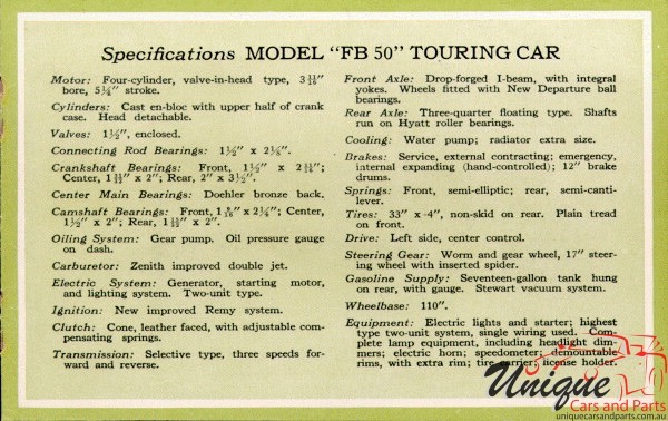 1922 Chevrolet Brochure Page 14